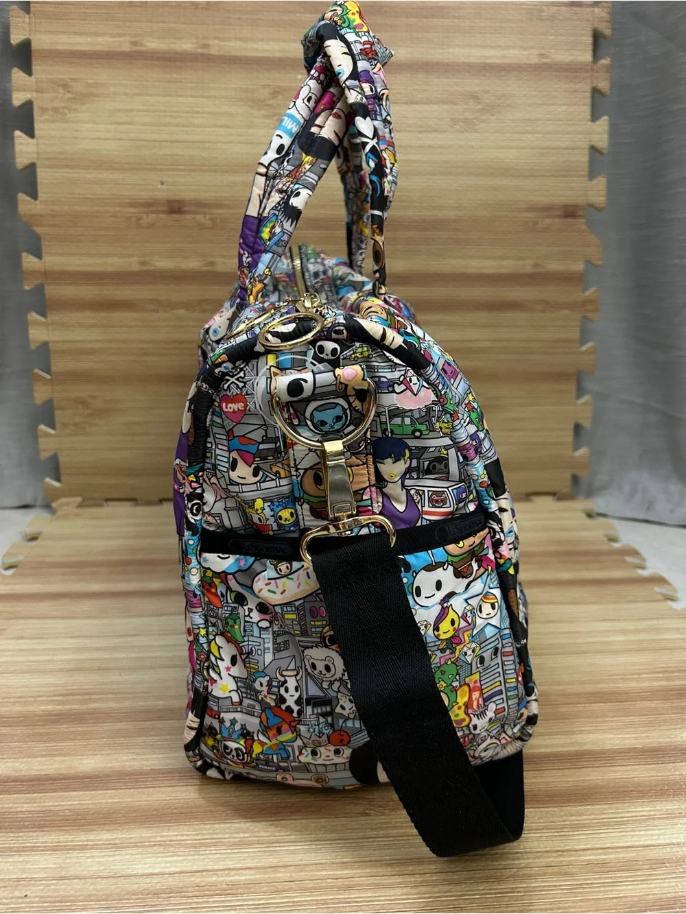 tokidoki for LeSportsac Tutti Rondinella Buon Viaggio Weekender Duffle Bag